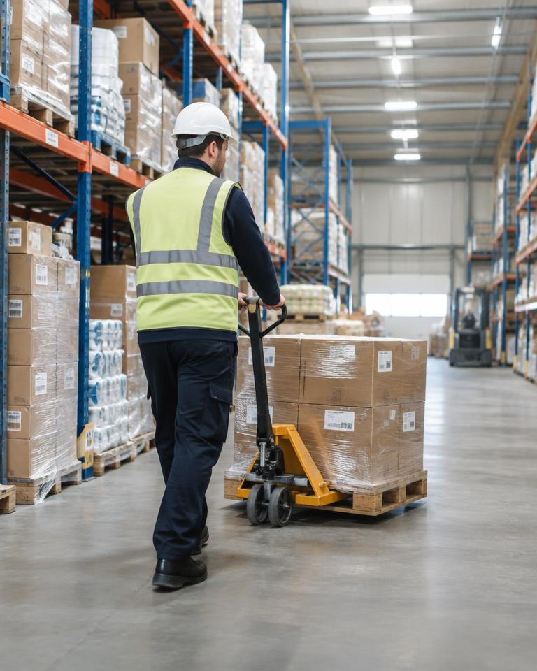 Moving freight through the warehouse