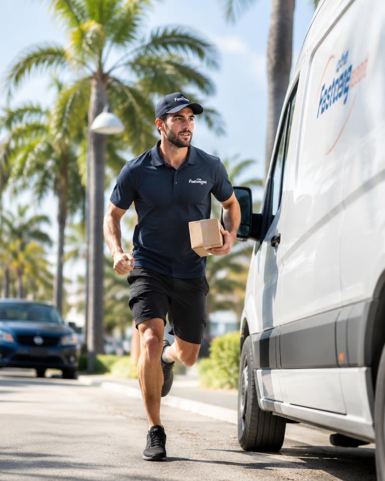 Express courier pickup on the go